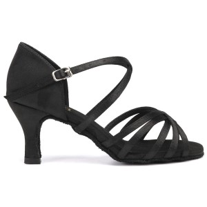 BUTY TANECZNE BURTAN "HAVANA" SALSA BACHATA KIZOMBA LATINO  -   CZARNE 7 CM